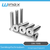 DIN 7991 Senkschrauben, Innensechskant Edelstahl A2