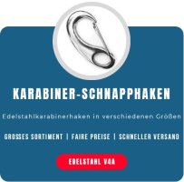 Karabiner-Schnapphaken Edelstahl A4
