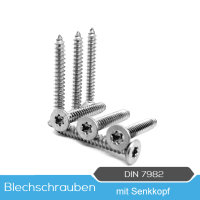 Blechschrauben DIN 7982 Senkkopf TX Edelstahl 2,9mm 3,5mm...